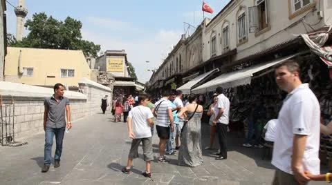 Shopping district at Grand bazaar 스톡 동영상 8848431