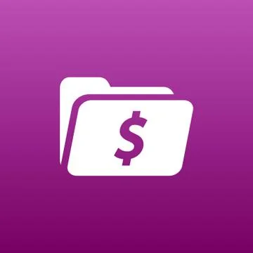 Shopping Dollar Folder file icon internet symbol Stock-Illustration