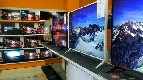 Shopping, electronics store. Vidéo 150443180