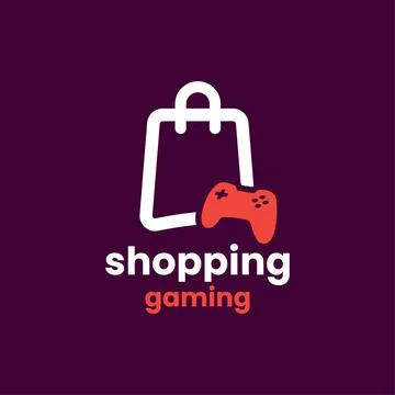 Shopping Gaming Logo Stock Illustration