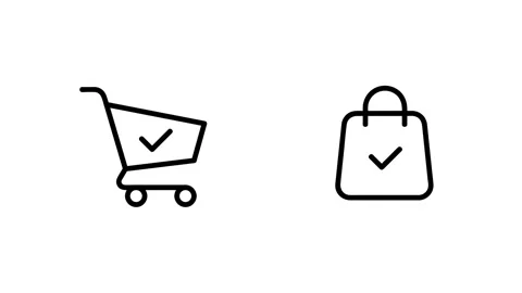 Shopping icon Vidéo 342693121