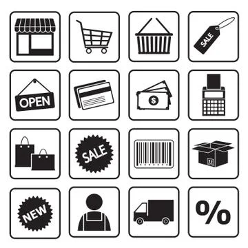 Shopping icon Stock Illustration