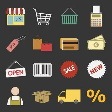 Shopping icon Stock Illustration