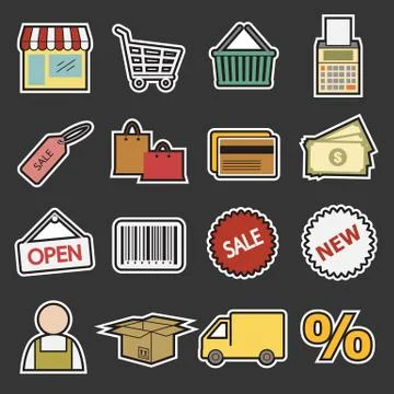 Shopping icon Stock Illustration