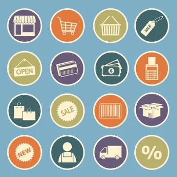 Shopping icon Stock Illustration