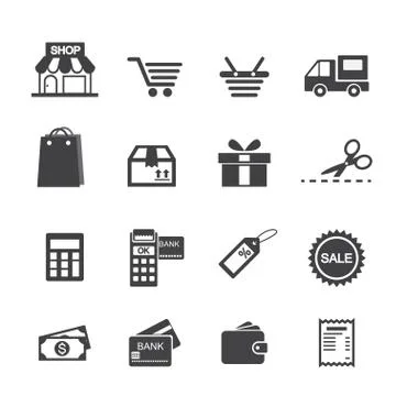 Shopping icon Stock Illustration