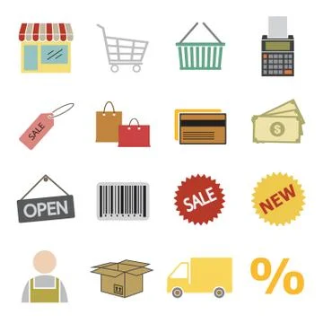 Shopping icon Stock Illustration