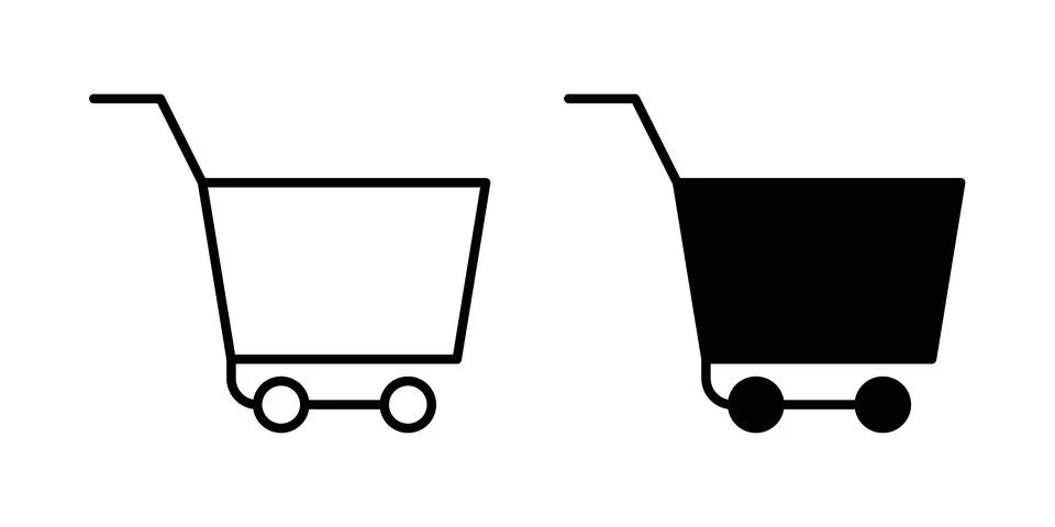 Shopping icon vector editable eps10 Stock Illustration