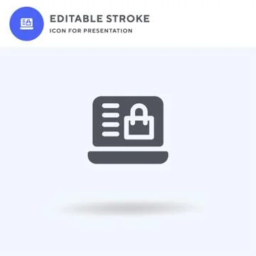 Shopping icon vector, filled flat sign, solid pictogram isolated on white, logo イラスト素材