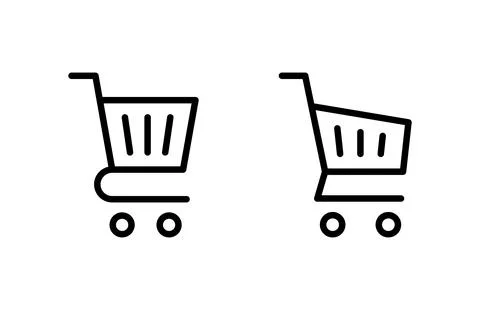 Shopping icon vector illustration. Shopping cart sign and symbol. Trolley ico Stock Illustration