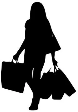 Shopping icon on white background Stock Illustration