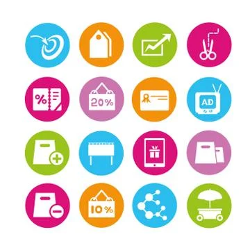 Shopping icons Stock Illustration