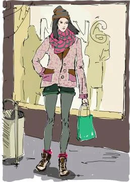 Shopping Stock-Illustration