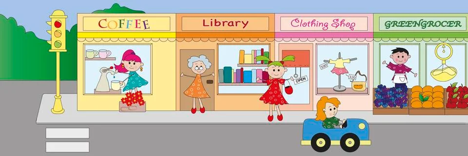 Shopping Stock Illustration