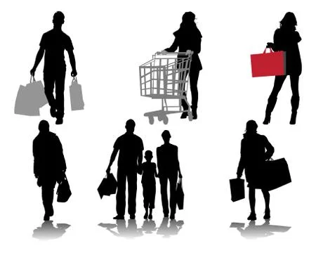 Shopping  Stock Illustration