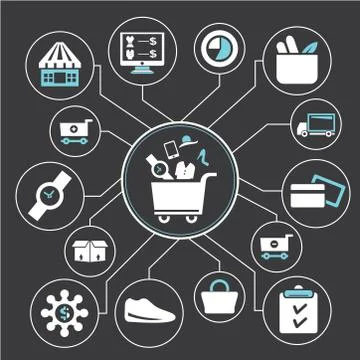 Shopping Stock Illustration