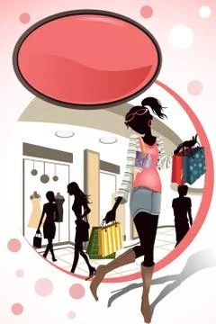 Shopping Stock Illustration