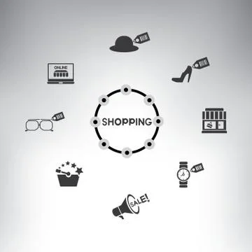 Shopping Stock Illustration
