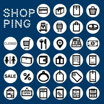 SHOPPING Stock Illustration