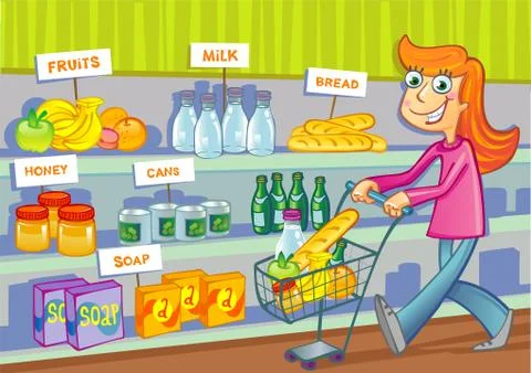 Shopping Stock Illustration