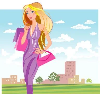 Shopping Stock Illustration