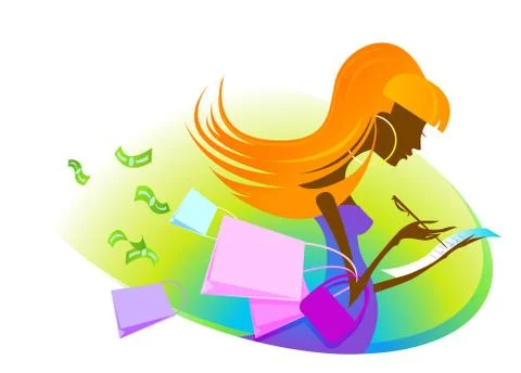 Shopping Stock Illustration