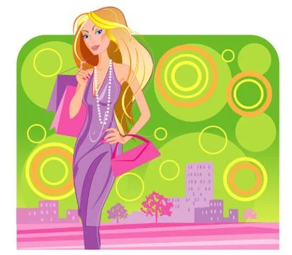 Shopping Stock Illustration