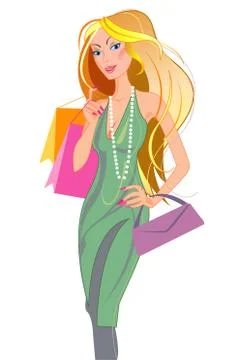 Shopping Stock Illustration