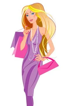 Shopping Illustrazione stock