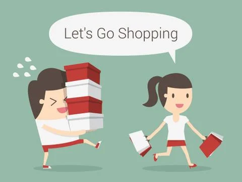 Shopping Stock Illustration