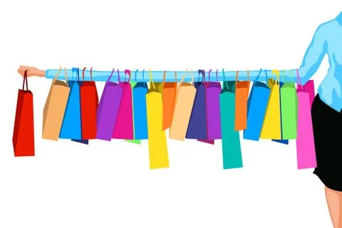 Shopping Stock Illustration