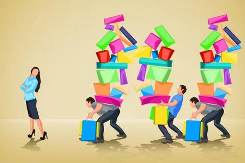 Shopping Stock Illustration