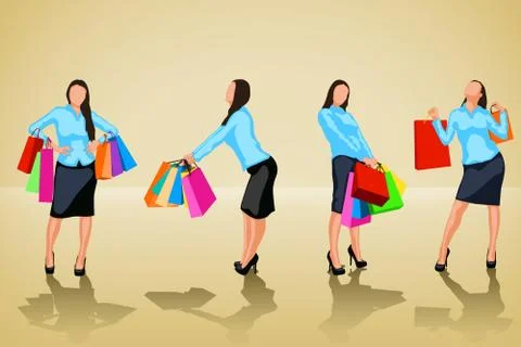 Shopping Stock Illustration