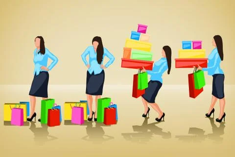 Shopping Stock Illustration
