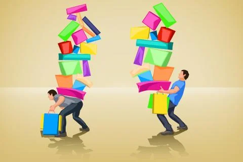 Shopping Illustrazione stock