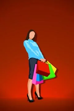 Shopping Stock Illustration