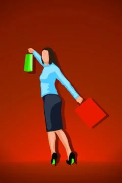 Shopping Stock Illustration