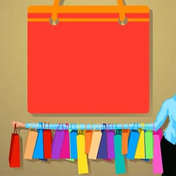 Shopping Stock Illustration