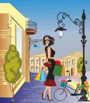 Shopping Stock Illustration