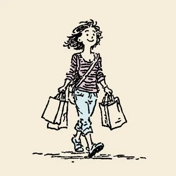 Shopping Stock Illustration