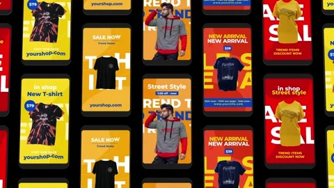 Shopping Instagram Reels Стоковые After Effects