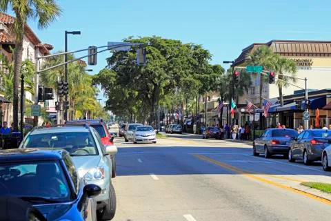 Shopping on las olas Stock Photos