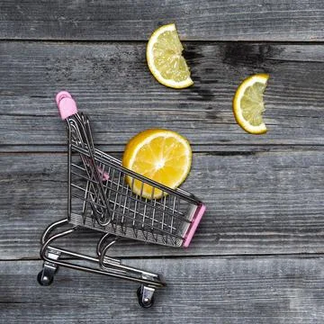 Shopping lemon Stock Photos
