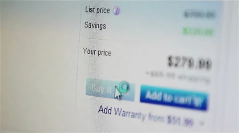 Shopping on line on website Stock Footage 22481180