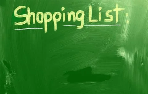 Shopping list concept Stock Illustration