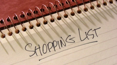 Shopping list Video stock 673306