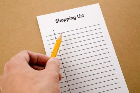 Shopping List Stock Photos