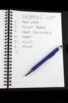 Shopping list Stock Photos