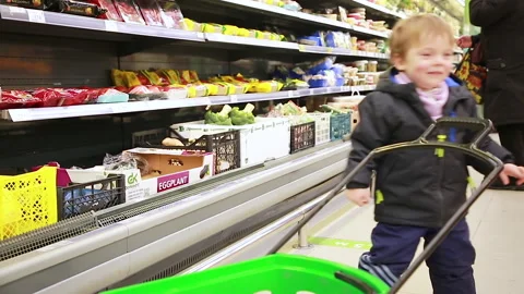 Shopping makes him happy Stock Footage 166364631