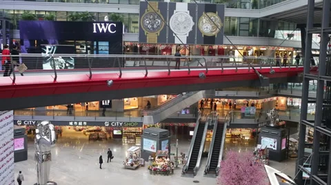 Shopping mall in Beijing Stock Footage 35106216